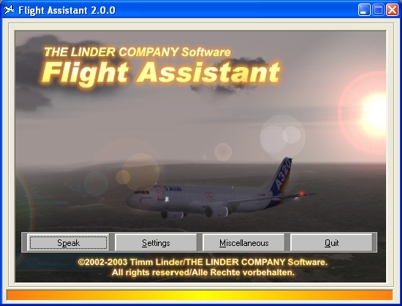 Screenshot: Flight Assistant
